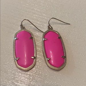 Kendra Scott Pink and Gold Earrings
